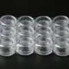 4pcs Plastic Storage Box Transparent Small Round Container Jar Refillable Cosmetic Portable Boxes For Jewelry Display Packaging