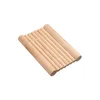 12.5*9cm Wooden Soap Dishes Raft Square Draining Soaps Tray Holder Travel Home Convenient RRA10812