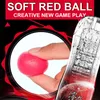 NXY seks masturbators kırmızı top erkek masturbator fincan vajina vakum oral seks mastürbasyon adam 250 ml yağlayıcı dayanıklılık egzersiz oyuncaklar 220127