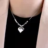 Pendant Necklaces Heart Pandent For Women Gold Color Stainless Steel Chain Romantic Po Frame Necklace Fashion Jewelry Gifts