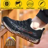 Safety Shoes Wear Non-slip Steel Header Lightweight Anti-smashing Anti-piercing for Men Work Boots 211217