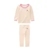 Kinder Pyjamas Babykleidung Set Kinder Streifen Cartoon Nachtwäsche Herbst Baumwolle Nachtwaren Jungen Mädchen Tier Pyjamas Pijamas Set