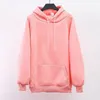 Women's Hoodies & Sweatshirts Men Women Solid Color Black Red White Gray Pink Pullover Fleece Fashion Brand Autumn Winter Casual Tops