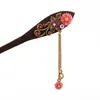 Epecket DHL Retro outfit hairpin, women's step-shaking tassel chicken wing wooden hairpin DAFZ009 Hair Jewelry Hairpins