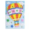 12 pièces en gros enfants exquis EVA à la main cristal diamant et papier autocollant pâte peinture mosaïque 3D Puzzle jouets pour enfants