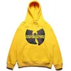 American trend men's sweatshirts retro hiphop rap Wudang school printed hooded sweater