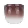 Motorcykelhjältar Öppna ansiktshjälm Visir Bubble Casco Moto Lens Capacete Shield Accessoriemotorcykel