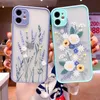 Moda Arte Flor Capas telefônicas claras para Samsung S21 PLUS S20 Fe A52 A72 A51 A71 A32 A21S Nota 20 Ultra Shockproof