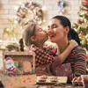 크리스마스 쿠키 상자 크래프트 종이 사탕 선물 상자 가방 음식 포장 크리스마스 파티 아이 선물 새 해 2021