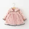 Baby meisjes jurk mode casual lange mouwen jurk voor meisje kleding 1ste verjaardag prinses feestjurken kinderen vestidos q0716