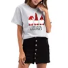 Summer Cotton Women T-shirt Funny Boże Narodzenie Dwarf Drukowane Dorywczo Luźne Krótki Rękaw Harajuku Tees Top W689 210526