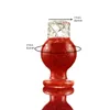 JEMQ 6 Buraco Couloured Spinner Cap Com Terp Pérola Fumar Tampas de Bolha De Vidro Quartz Banger Prego para Pipes de Água289P