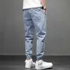 Męskie Jean Jogger Harem Spodnie Męskie Spodnie Harajuku Cargo Jeans Cotton Casual Harem Denim Hip Hop Spodnie spodnie męskie Spodnie 210723