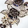Set di gioielli in costume africano a africane austriaco fiori di cristallo austriaco collana a ciondolo collana orecchini gioielli set