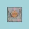Festdekorationshändelse levererar festlig hemträdgård 100st Kraft Paper Hand Made Tag med kärlek till DIY presentförpackning Candy Cupcake Tack Ta