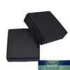 7*7*2.2cm Black Paper Boxes for Wedding Party Gift Packing DIY Handmade Soap Candy Package Kraft Paper Box Decoration 50pcs/lot