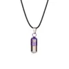 Pilules d'amour chaudes en acier inoxydable, pendentif capsule coréenne, collier créatif, mélange de 5 couleurs