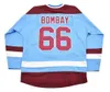 Nikivip barato atacado personalizado 66 Gordon Bombay Gunner Stahl Mighty Ducks Waves Hockey Jersey Stitched tamanho 2xs-2xl 3xl 4xl 5xl 6xl qualquer número de nome