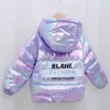 Neonate Giacca invernale Bambini Caldo Cappotto colorato Bambini Parka con cappuccio Capispalla Tuta da neve Ragazzi Abbigliamento 1-7 anni 211203