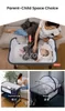 Berços para bebês, cama multifuncional portátil dobrável, berço de cabeceira com costura, jogo removível para 03 anos