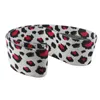 Leopard Pattern Print Tyg Latex Mini Circle Bands Booty Ben Övning Elastiska Ringar För Fitness Gym Yoga Stretching Training H1026