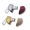 Love Heart USB فلاش محركات 2.0 مفتاح سلسلة Pendrive 4GB 8GB 16GB 32GB 64GB الزفاف / التصوير الفوتوغرافي هدايا ذاكرة