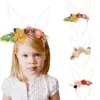 Moda Çiçekler Bebek Bantlar Sevimli Tavşanlar Kulaklar Ilmek Saç Sopa Karikatür Çocuk Kız Kafa Çocuk Saç Bantları Aksesuarları Parti Düğün Hediyeleri Için