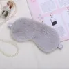 Plush Blinder Sleeping Eye Mask Solod Shade Cover Breathable Beauty Eyes Protective Masks Natural Soft Relax Travel Portable