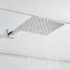 Schwarz Chrom Quadrat Regen Duschkopf Ultradünne 2 mm 10-Zoll-Wahl-Badezimmer-Wand-Decke montierte Duscharm
