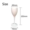 Disposable Dinnerware 175ML Plastic Champagne Glass Wine Bar Acrylic Transparent Goblet Cocktail Cups Festive Party Supplies Wedding Tablewa