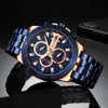 Curren Men Klockor 2021 Lyx Casual Sport Armbandsur Quartz Male Clock med Chronograph Stainless Steel Branded Watch Q0524