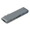 Hubs multifonctions 7 en 2 USBC Hub 2xUSB3.0 HDTV SD TF lecteur TYPEC PD charge pour tablette MacBook