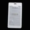 11*19cm 12*21cm 5.5 inches white Zip lock Mobile phone accessories case earphone shopping packing bag PP PVC Poly plastic packaging bag DHL