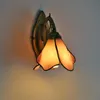 Lâmpadas de parede Mediterrânea Lâmpada de vidro manchada moderna quarto de cabeceira Tiffany Iluminação vintage Indoor Sconce Espelho Luminárias Luminárias