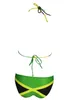 Damesmode Caribbean Jamaica Flag Bikini Badpak Badmode 210621