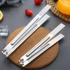 BBQ Tools Stainless Steel Barbecues Food Tong Accessories Barbecue Long Straight Clip Baking Bread Tongs Kitchen Cooking Garden BH4765 TQQ