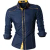 Jeansian Lente Herfst Kenmerken Shirts Heren Casual Jeans Shirt Aankomst Lange Mouw Slim Fit Mannelijke Z034 220312