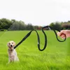 Gomaomi Pet Dog Leash Ceinture de sécurité Réglable Cat Safety Leads Harnais de ceinture de sécurité de voiture de véhicule avec élastique Bungee Buffer 211006