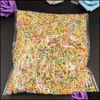Spel nyhet gaggåvor16000pcs colorf styrofoam mini skum bollar dekorativa kulfarkostleveranser diy pärla leksaker släpp leverans 2021 frlmb