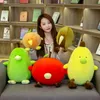 13cm-40cm Creative Soft Mini Fruits Plush Toy Kawaii Stuffed Banana Kiwi Orange Pear Apple Doll for Children Cartoon Pillow Girl Gift