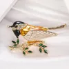 Animal multicolore oiseau broche pour femmes filles fête quotidienne écharpe costume broches qualité broche bijoux accessoires