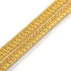 Mode Hip Hop Square Rhinestones Bling Iced Out Guld Alloy Tennis Chain Armband 1 Row Crystal Link Kedja Man Smycken 7 "8 Gåvor för kvinnor och män