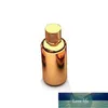 Free 30ml 30cc 1OZ High Grade gold plated Capsule glass bottle empty diy pill vials screw lid essentical oil