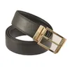 Cintura di lusso in pelle di mucca da uomo nuova moda classica vintage Pin Gp Tail Belt6SRG