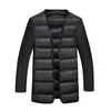 Men's Wool & Blends 2022 Extra Long Fur Collar Winter Coat Men Thick Detachable Liner