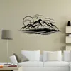 Muurstickers Mountain Silhouette Sticker Decal Landscape House Muurschilderingen voor Woonkamer Mordern Decoratie