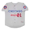 Maglia da strada grigia personalizzata Sammy Sosa 1993 cucita con toppa della squadra aggiungi nome numero maglia da baseball