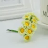 10pcs slik mini daisy bouquet свадебное украшение подделка Gerbera Diy Candy Box Gired Material Material Artificial S Jlltzv