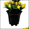 Grinaldas festivas festas suprimentos doméstico jardim conjunto artificial flor mti-cor realista simation buquê plantas falsificadas em vaso para mesa de mesa deco