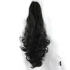 23 polegadas Garra Sintética Simulação Humana Remy Cabelo Exmentions Grip Body Wave Bonytails Bundles MW010